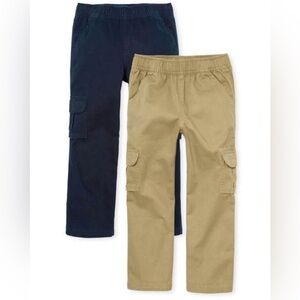 Kids Cargo Pants Set - Navy and Khaki set of 2 - size L